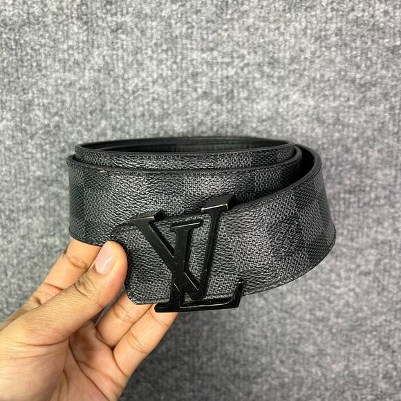 Louis Vuitton LV Initiales Belt - Black M9808 Made in Spain - Picture 1 of 9
